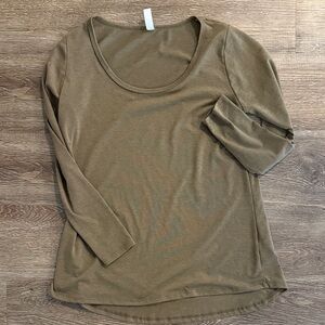 LULAROE Olive brown/Green Women's Top size S